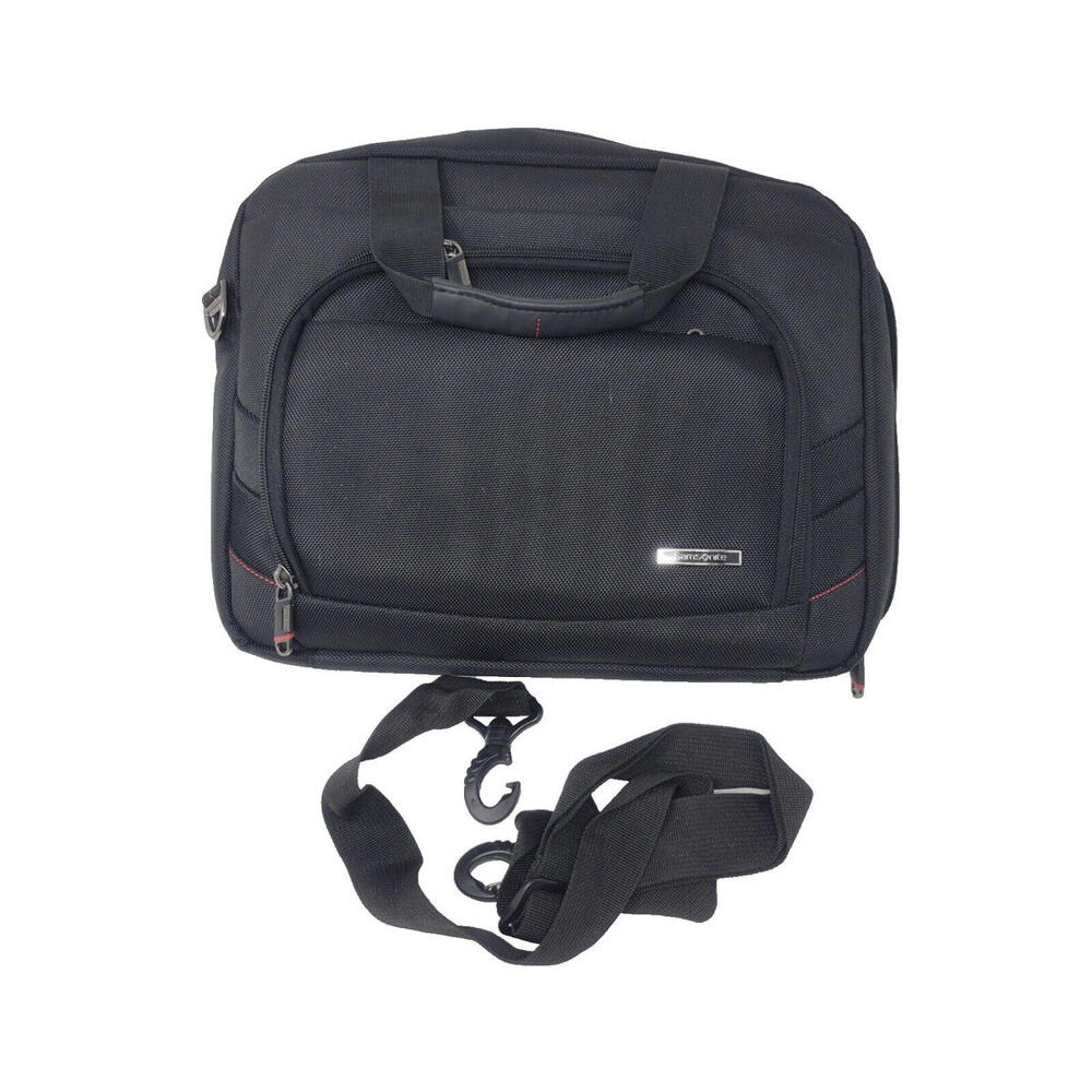 Samsonite Black Multi-Pocket Business Travel Laptop Bag w/ Shoulder Strap